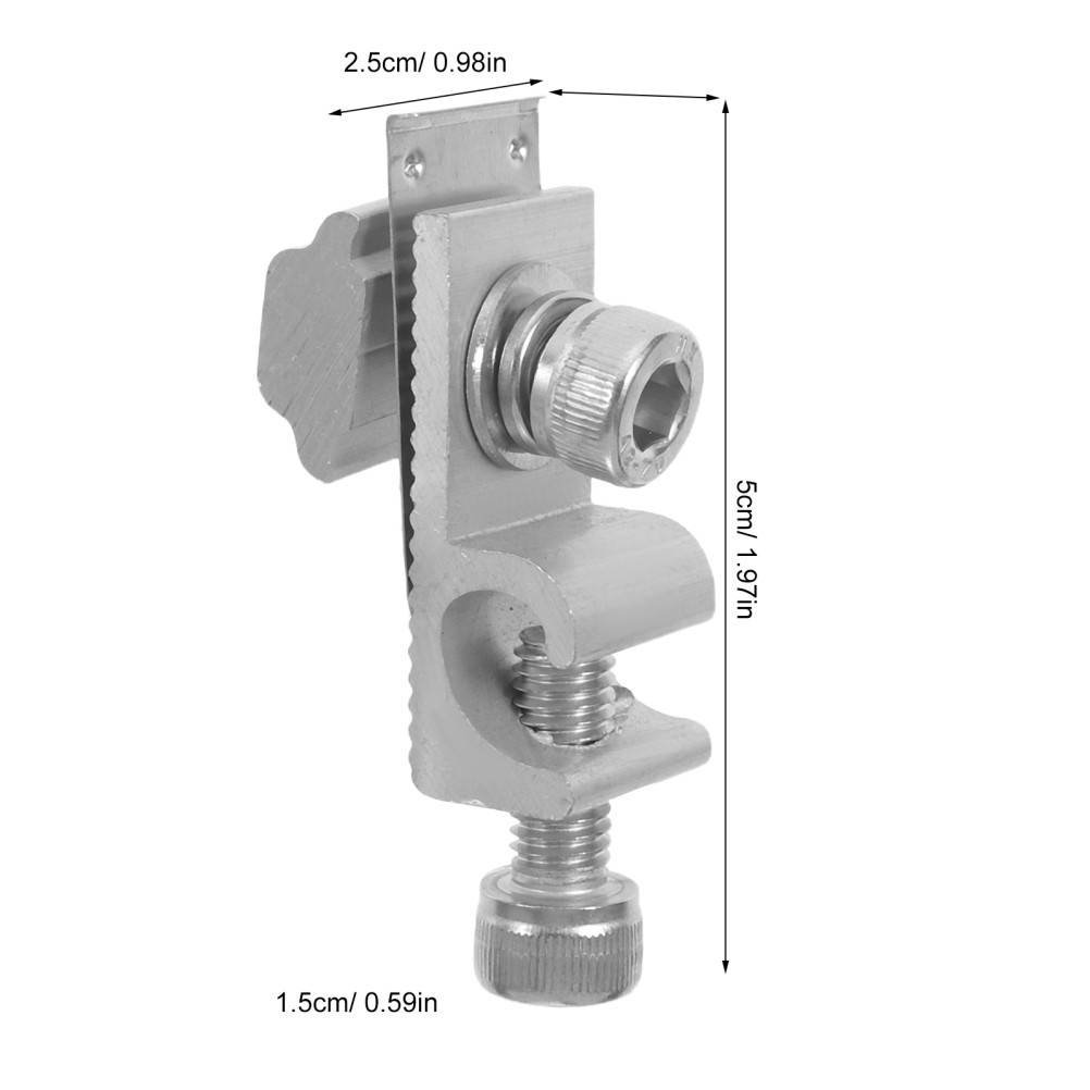 10Pcs Aluminium Alloy Solar Panel Grounding Buckle Terminals Durable