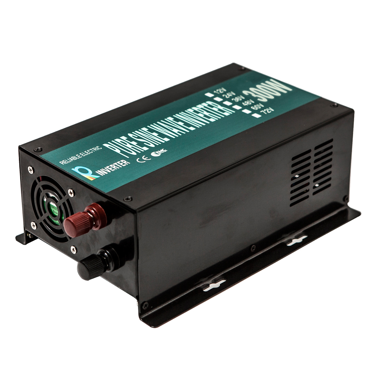 Power Converter 12V DC to 120V AC 300W Pure Sine Wave Inverter Home Solar Car