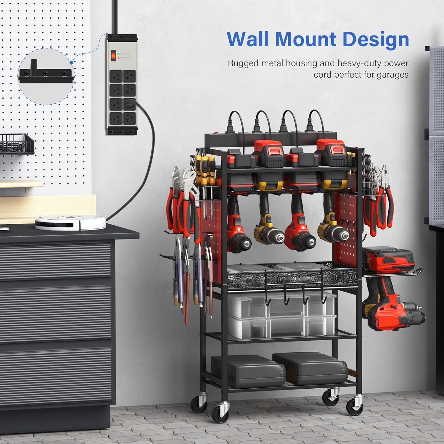 10FT Heavy Duty Power Strip with 8 Outlets & Grounding – Enhance Power Safety