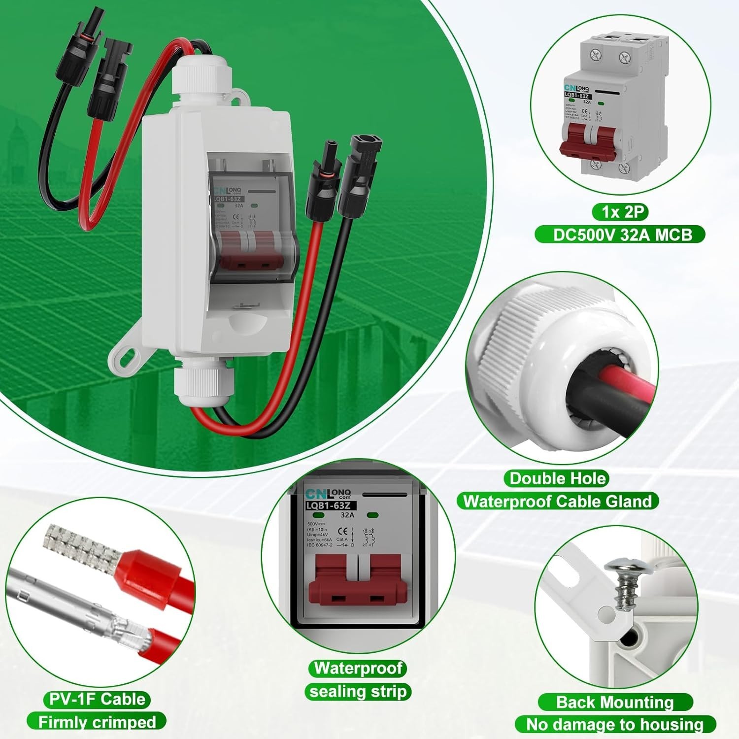 Flame-Retardant Mini Circuit Breaker for 500V DC Applications – Safe & Reliable