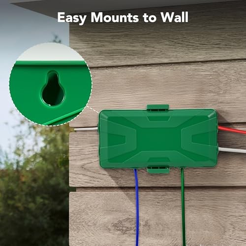 edium Outdoor Electrical Box(10.4x6x4.2inch), IP54 Waterproof, M Green
