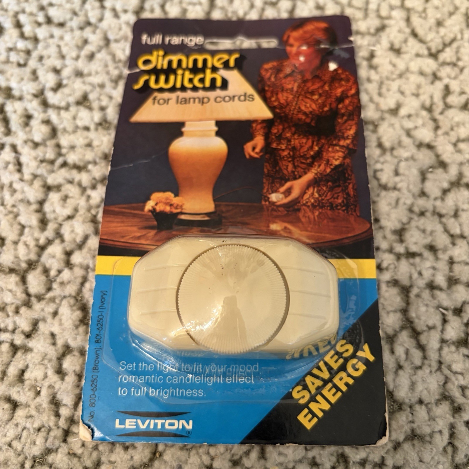 Leviton Vintage Full Range Dimmer Switch For Lamp Cords New Old Stock NOS