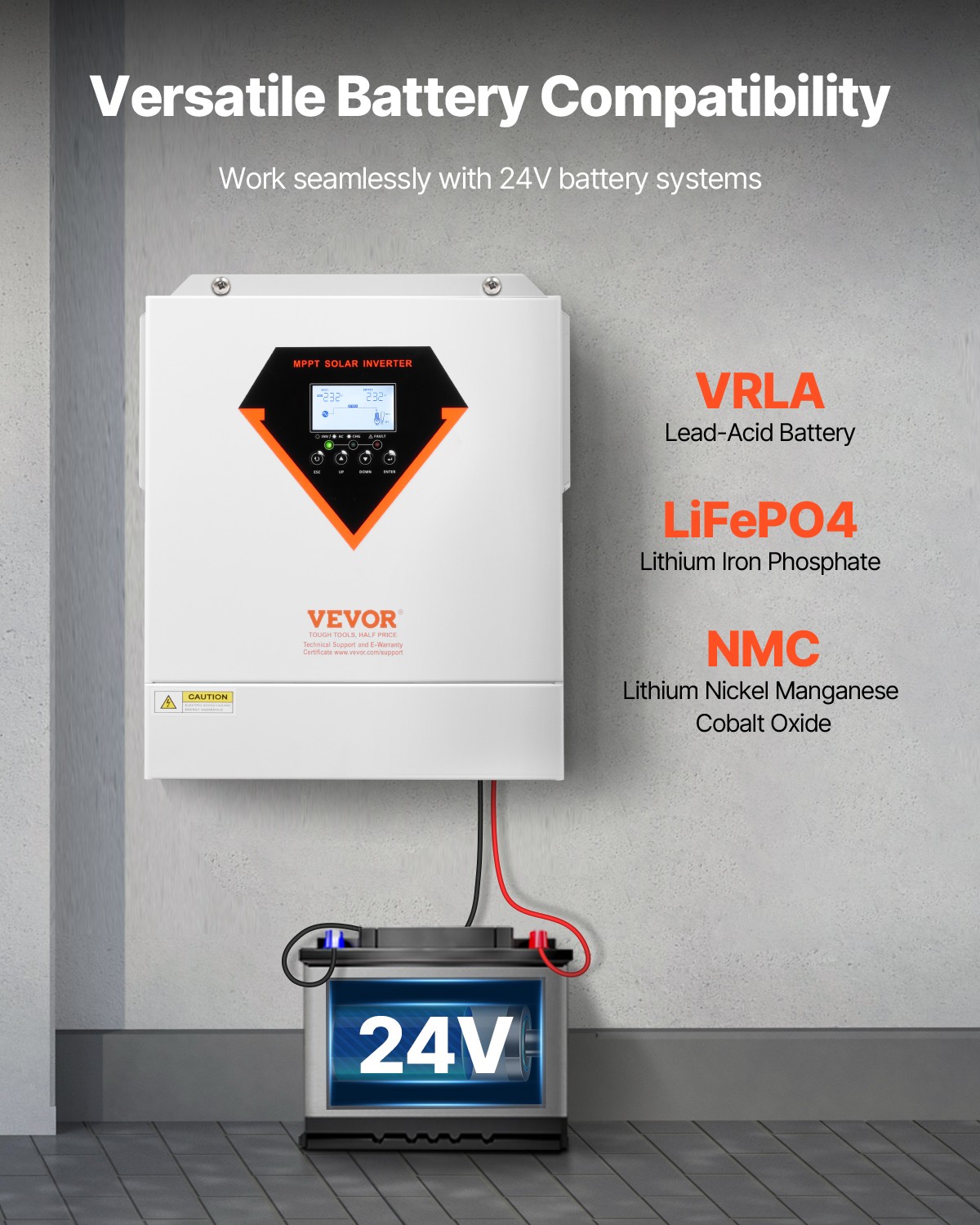 VEVOR Hybrid Solar Inverter Charger 3500W 220/230V with Built-in 100A MPPT