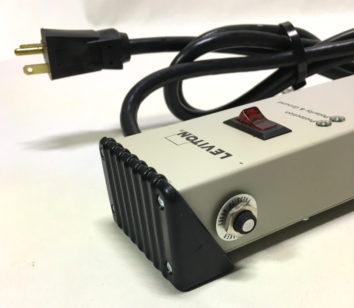 Leviton 5100-IS2 Surge Protector – Type 3, 20A, 125V, 6-Outlet Strip w/ Switch