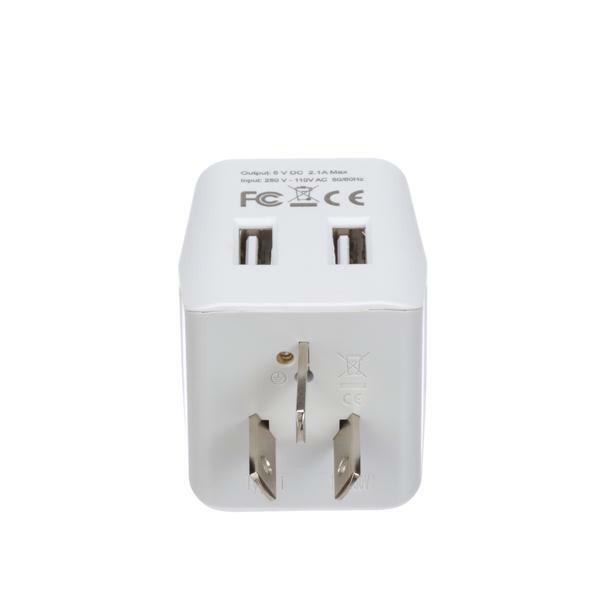 Ceptics USA to Australia, China Travel Adapter Plug – Type I – Dual USB (CTU-16)