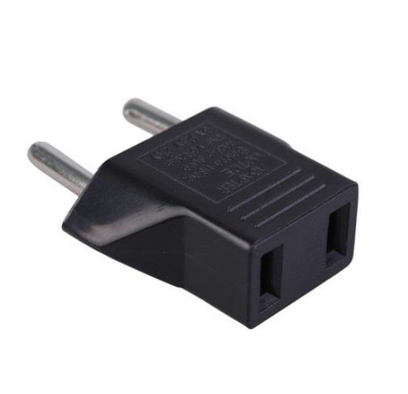 2 x European Euro EU to US USA Travel Wall Power Plug Outlet Converter Adapter