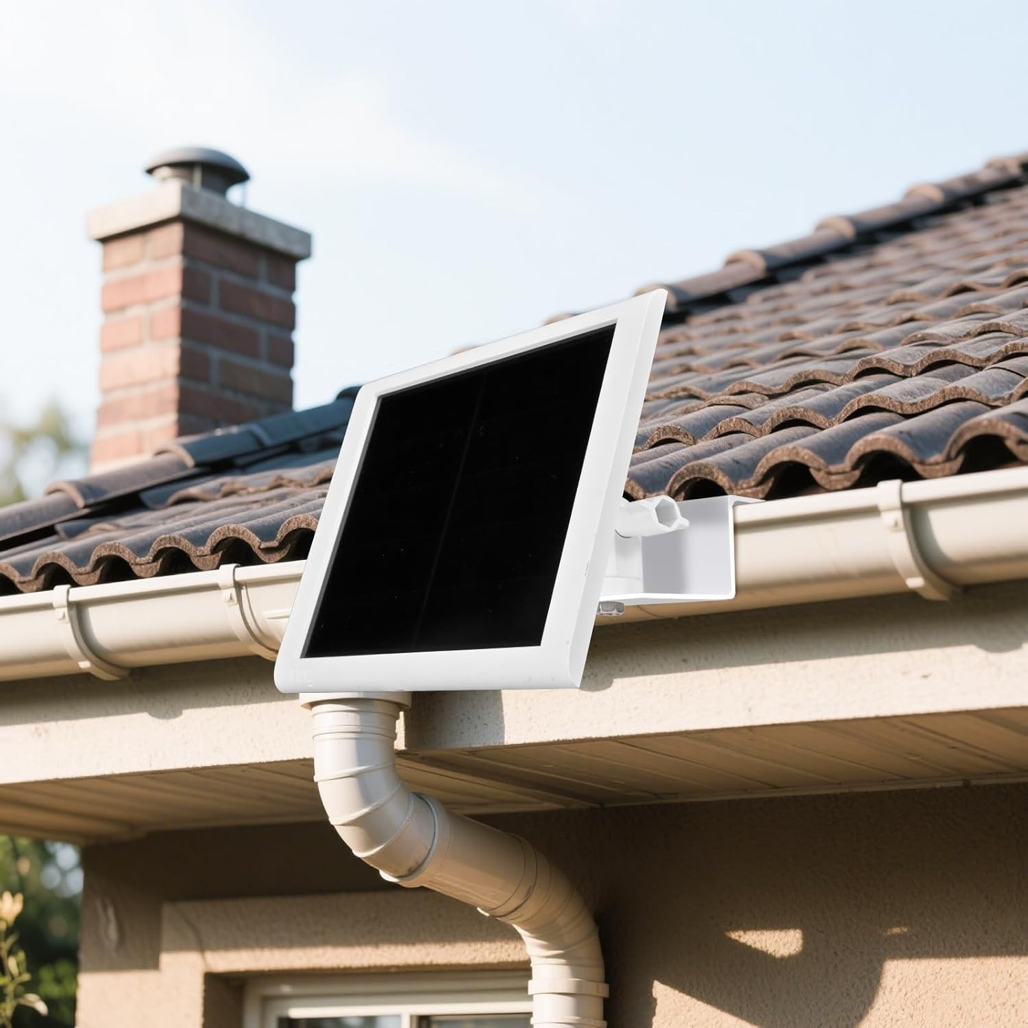 Adjustable Solar Panel Gutter Mount for Ring Weatherproof Aluminum Alloy Bracket