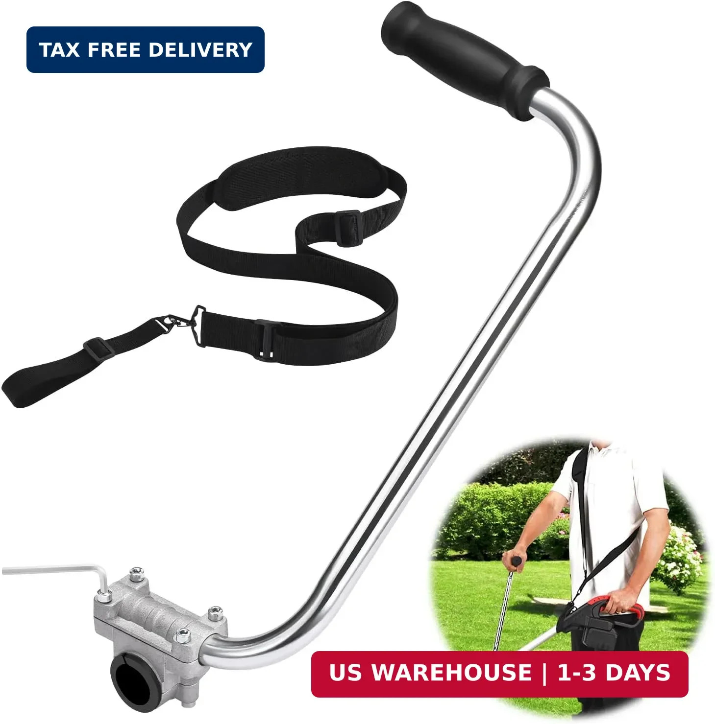 Ergonomic Trimmer Grip, String Trimmers Handle with Shoulder Strap Harness, Weed