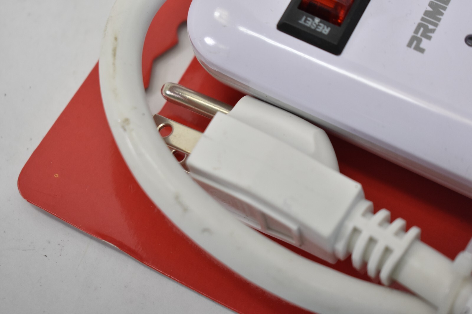 Prime General Purpose Surge Protector White PB802013 6 Outlet 1.5′ Power Cord