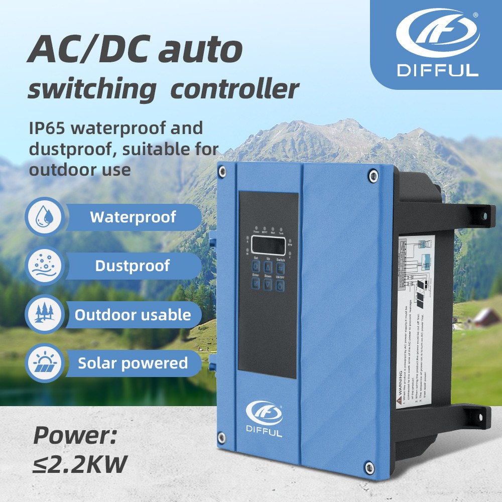 DIFFUL DC/AC 72V Replacement Hybrid Controller For DSS Series Solar Bore Pump
