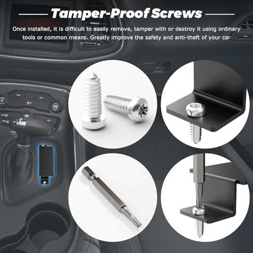 Anti-Theft Steel Neutral Cover Plate, Tamper-Proof Screws Comes with T-20 Tool