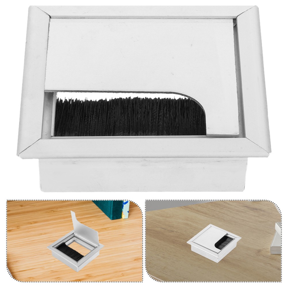 Wire Cable Hole Covers Aluminium Alloy Organizer Lids Desk Core Grommet
