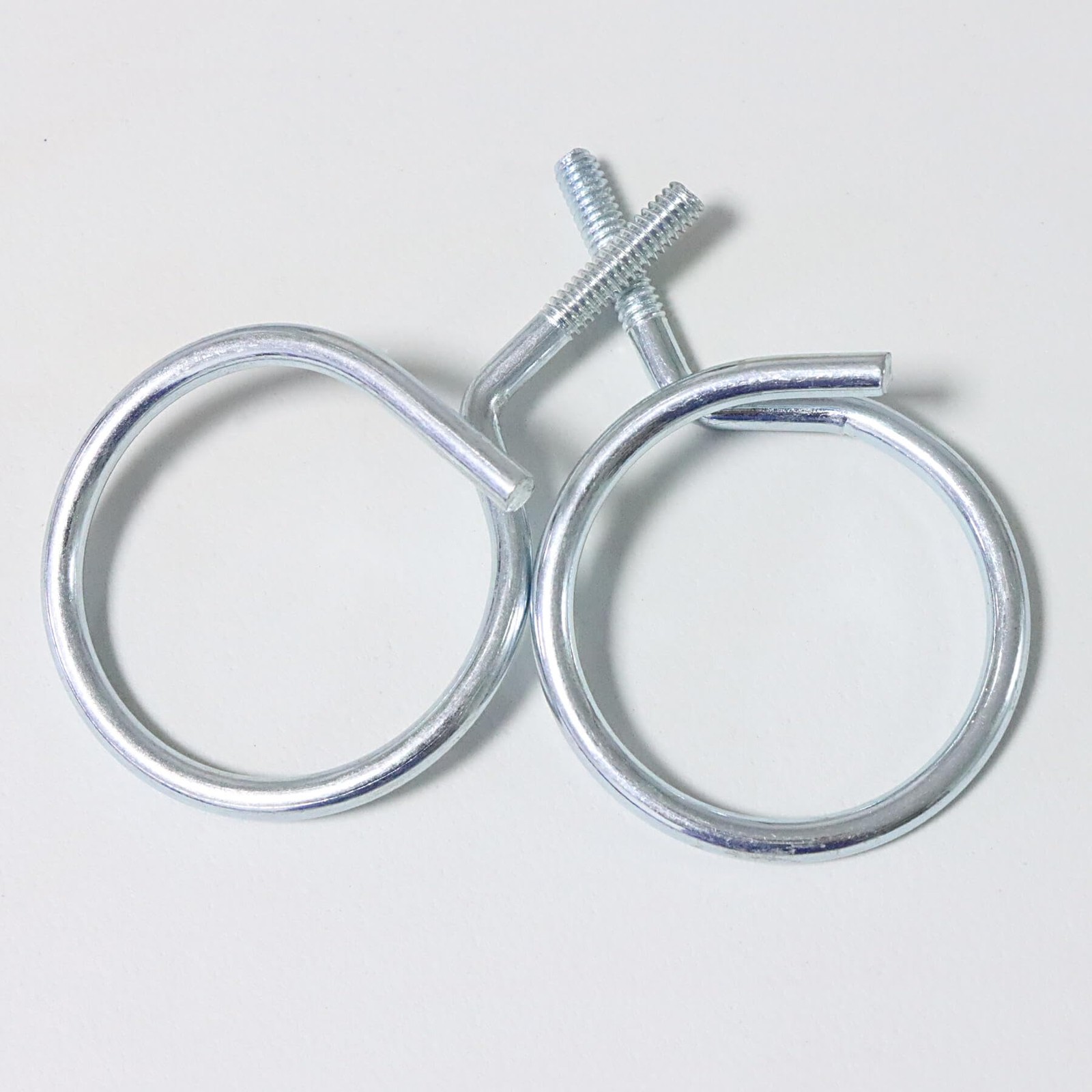 NIDAYE 1/4″-20 Machine Threaded Bridle Rings, 2″ Diameter 2 inch, Silver