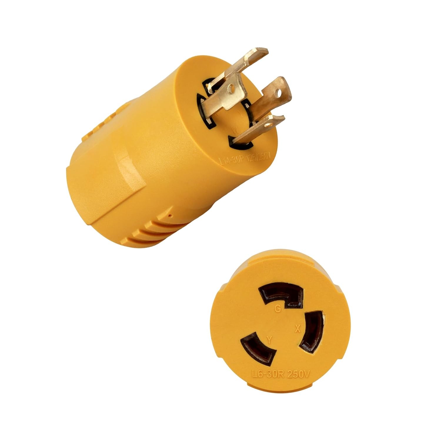 Generator to Welder Adapter – L14-30P to L6-30R 240V 30A 4 Prong to 3 Prong