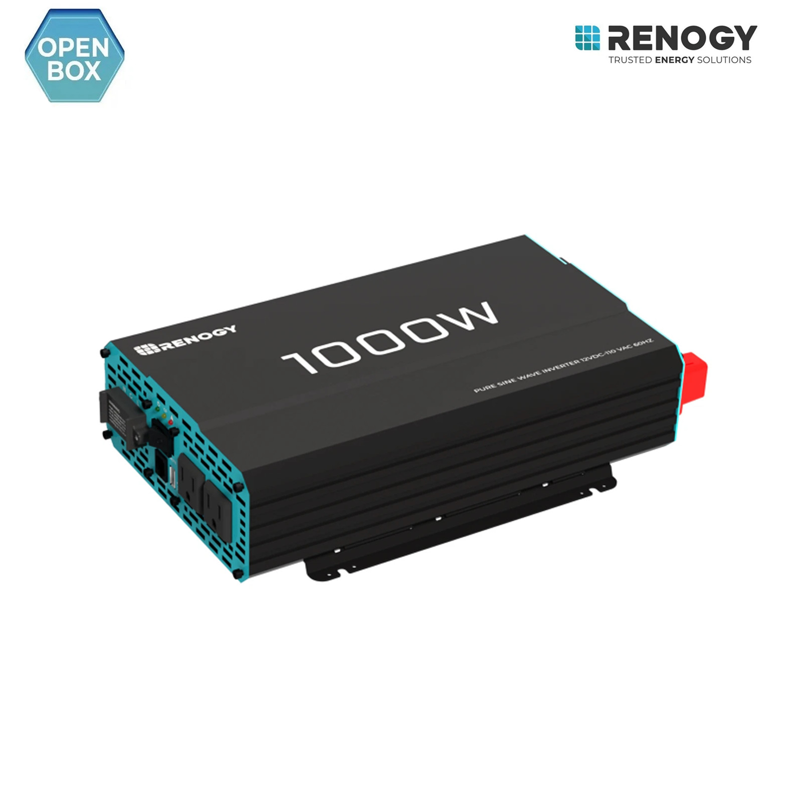 Open Box Renogy 1000W Pure Sine Wave Inverter 12V DC to 120V AC Converter For RV