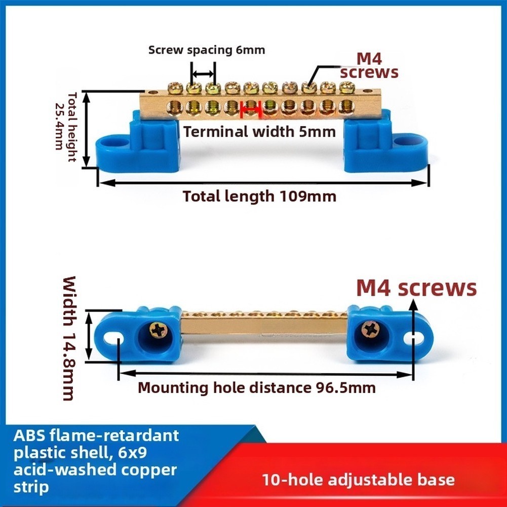 For Distribution Box Grounding Terminal Strip Screw Terminal Connection