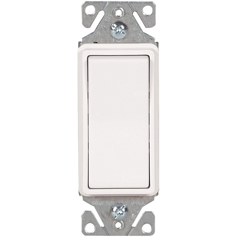 Eaton Wiring Devices 7500 Series 7511W-BOX Rocker Switch, 15 A, 120/277 V, SPST,