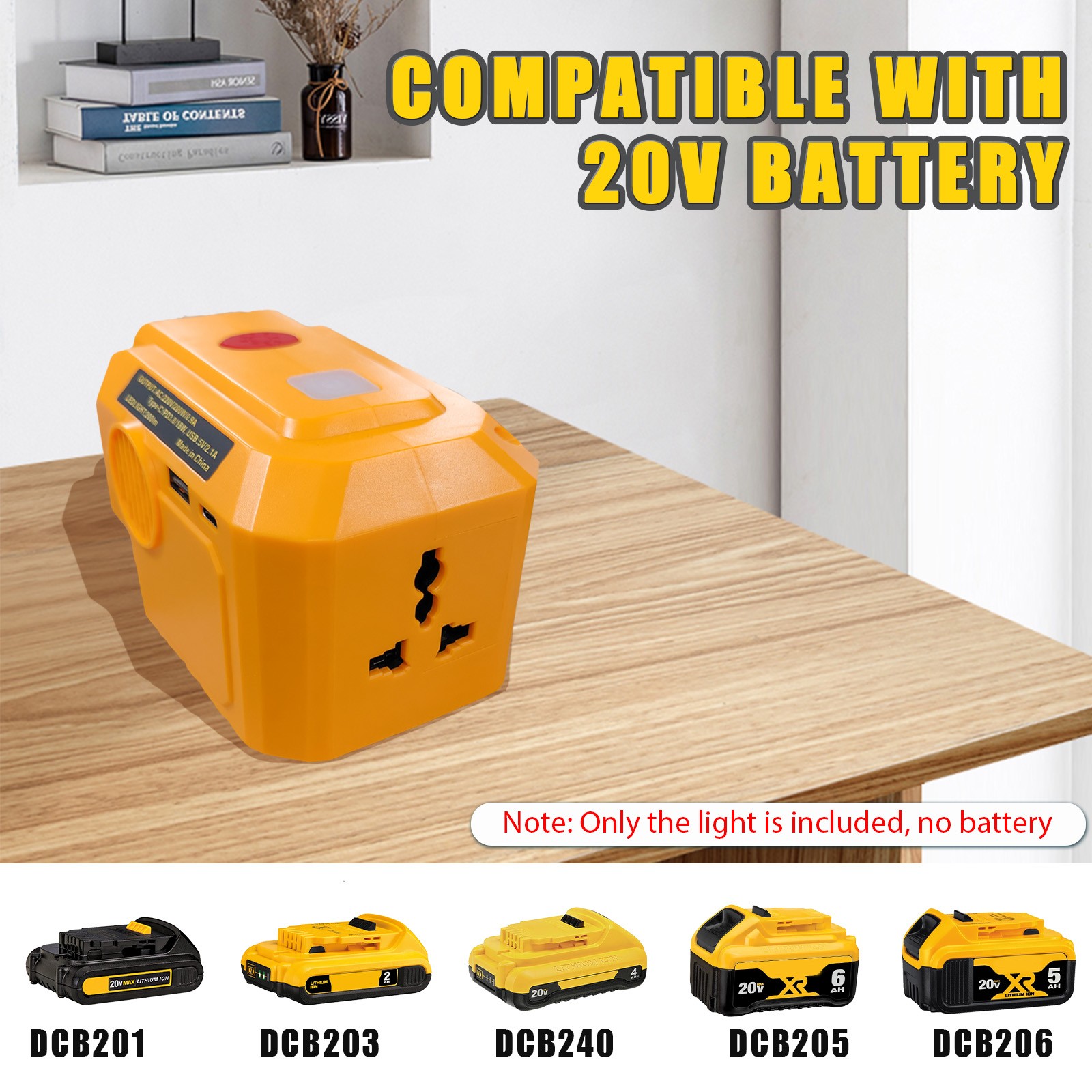 DEWALT 18-20V Inverter Kit for Cordless Tools (Battery Not Included)