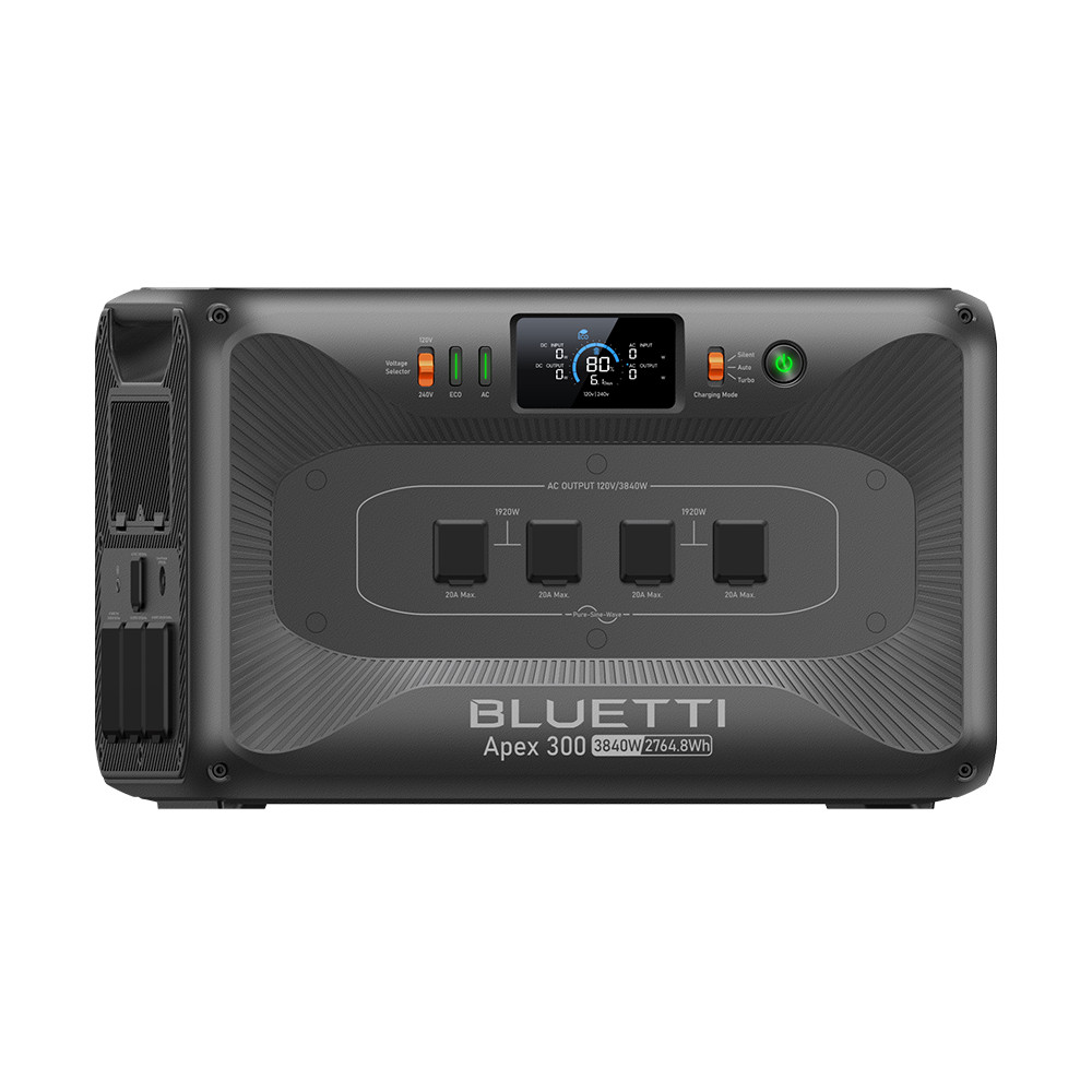 BLUETTI Apex 300 2764Wh Power Station+B300K battery+560W Alternator Charger