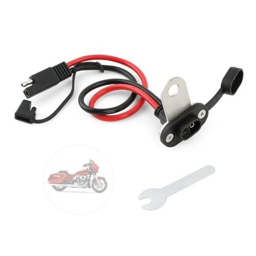 Motorcycle Battery Charger Bracket Port Mount for 2014-2025 Road Glide Street