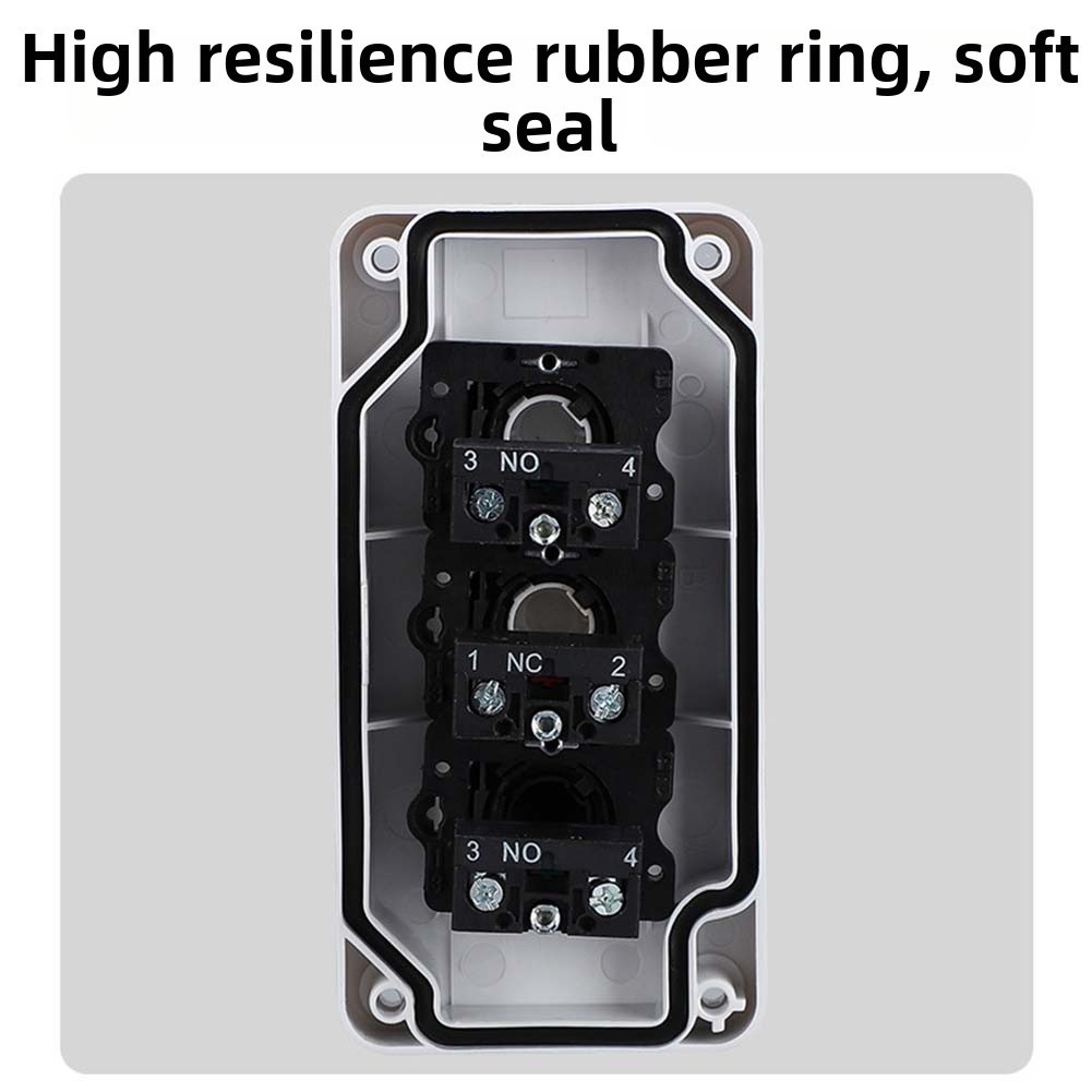 IP65 Push Button Waterproof Power Box Rubber Sealing Dustproof Protection