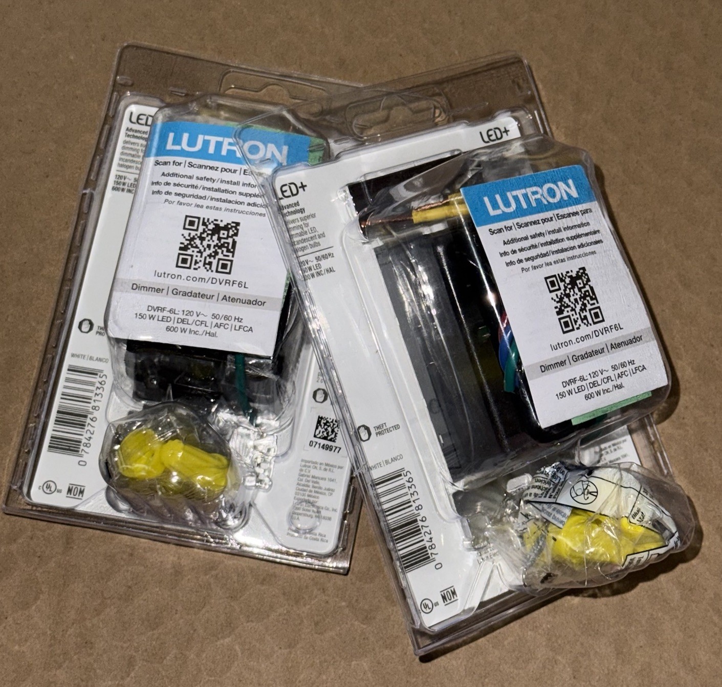 2 Lutron (Diva) Smart Dimmer Switch – White (DVRF-6L-WH-R). NEW. FREE SHIPPING