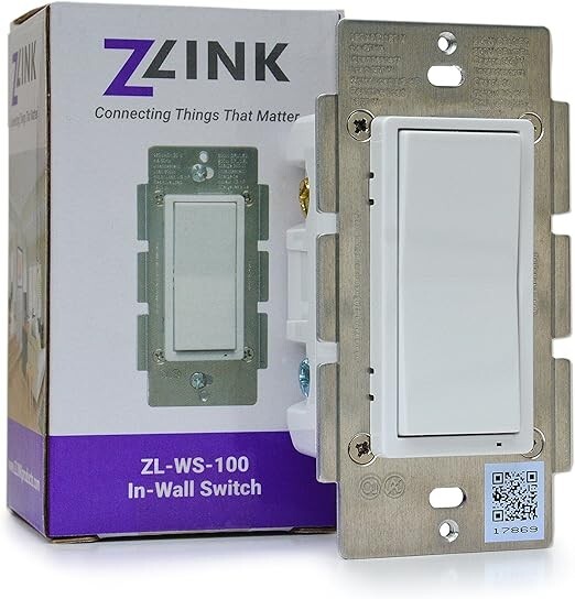 ZL-WS-100, ZLINK in wall Z-Wave Plus On/OFF switch