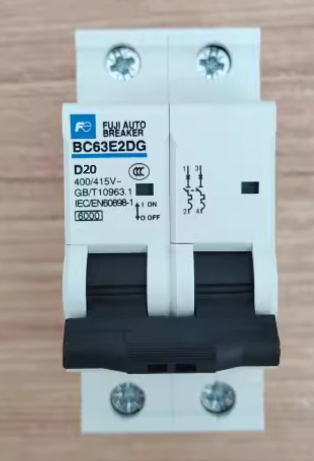 Fuji Electric Miniature Circuit Breaker MCB BC63E2DG-2P D20 20A