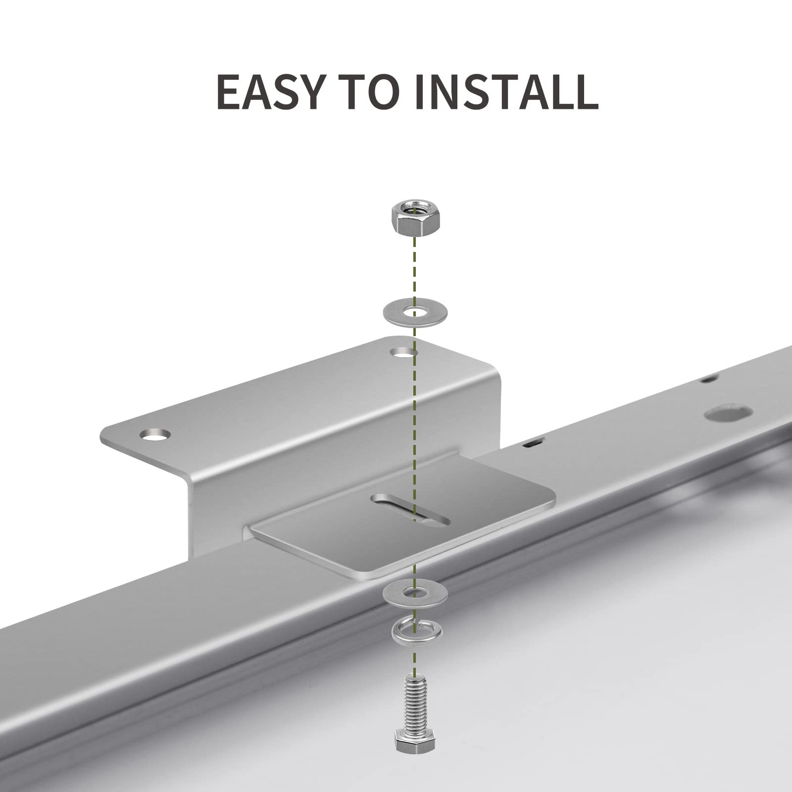 HQST Solar Panel Mounting Brackets with Z Bracket, 1 sets of mount brackets