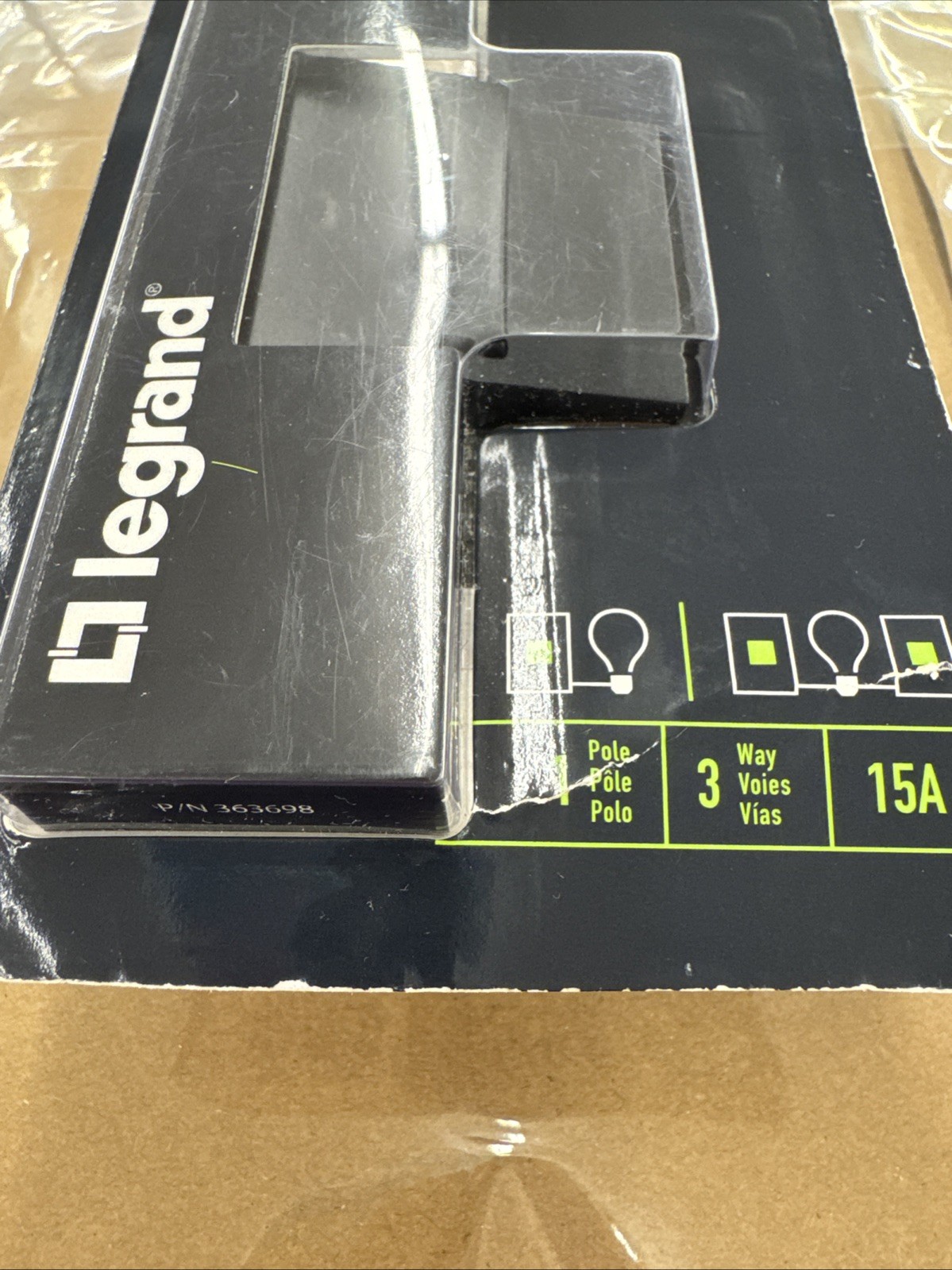 (1-Pk) Legrand Whisper 3-Way Switch 15A ASWR1532G4 | New & Sealed Box!