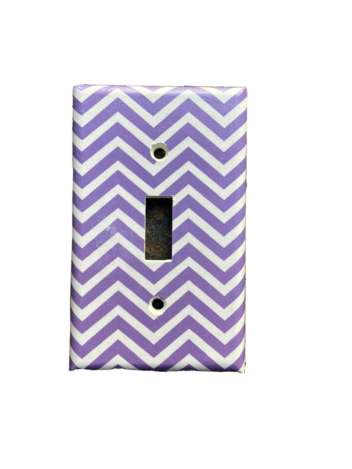 Purple Chevron Light Switch Cover Plate Bedroom Play Bathroom Kitchen Home Decor