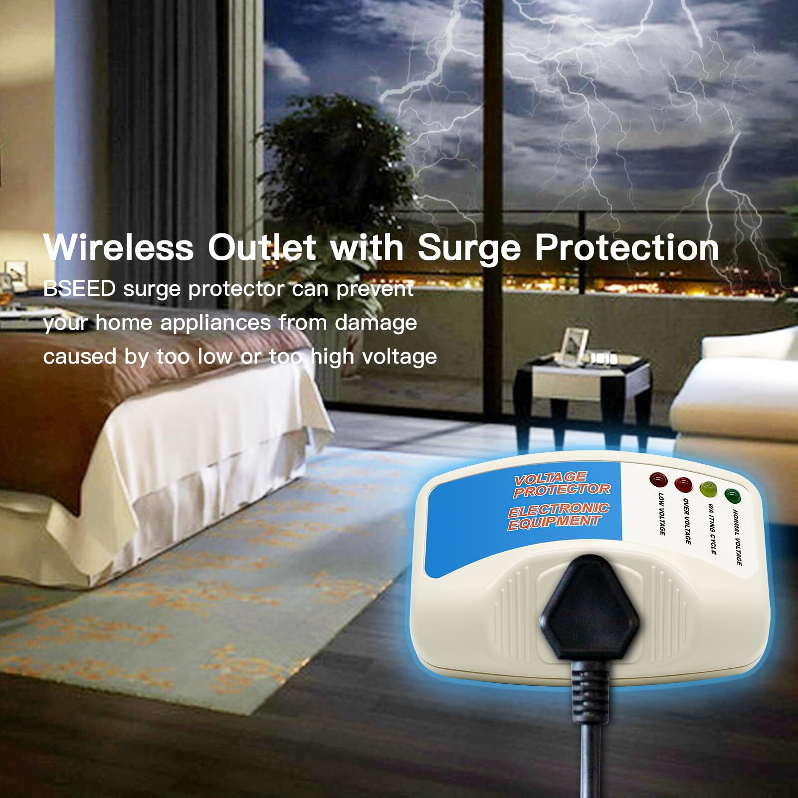 Voltage Protector for Home Appliances Surge Protection 1400W 120V 2 Pack