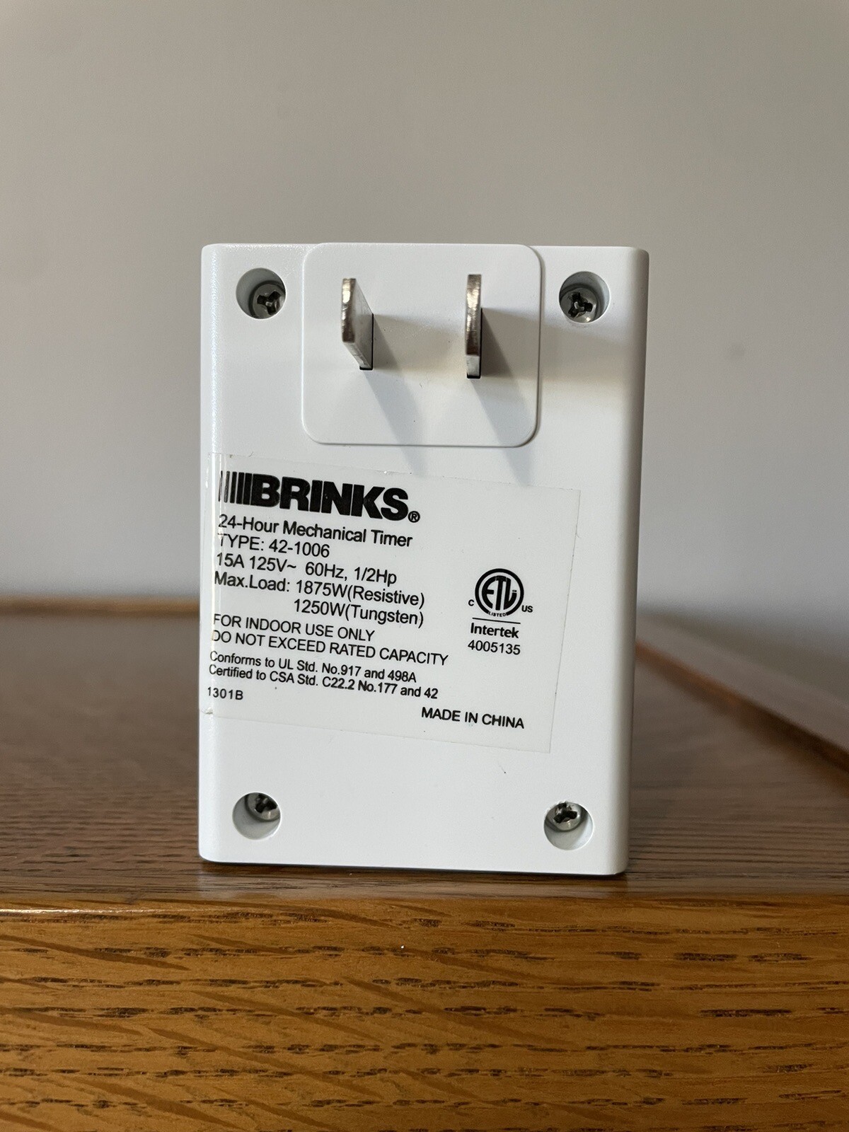 Brinks EZ-DIAL Timer 24 Hours Mini Analog Timer Indoor 42-1006