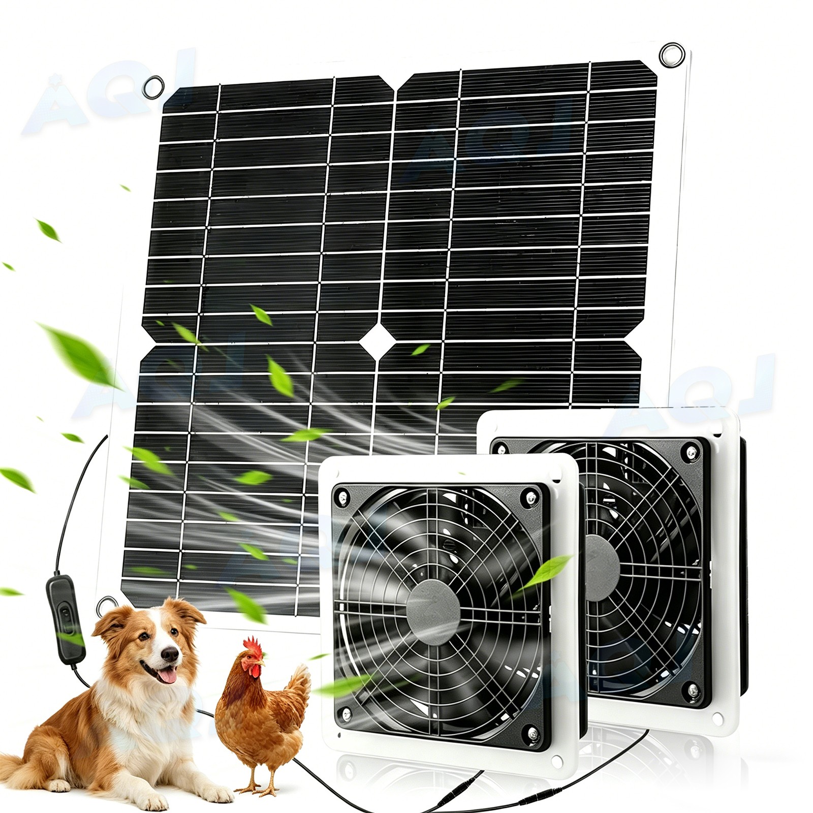 for Shed, Chicken Coop, Kitchen, Atic &Greenhouse Intake Or Exhaust Air, 3200RPM