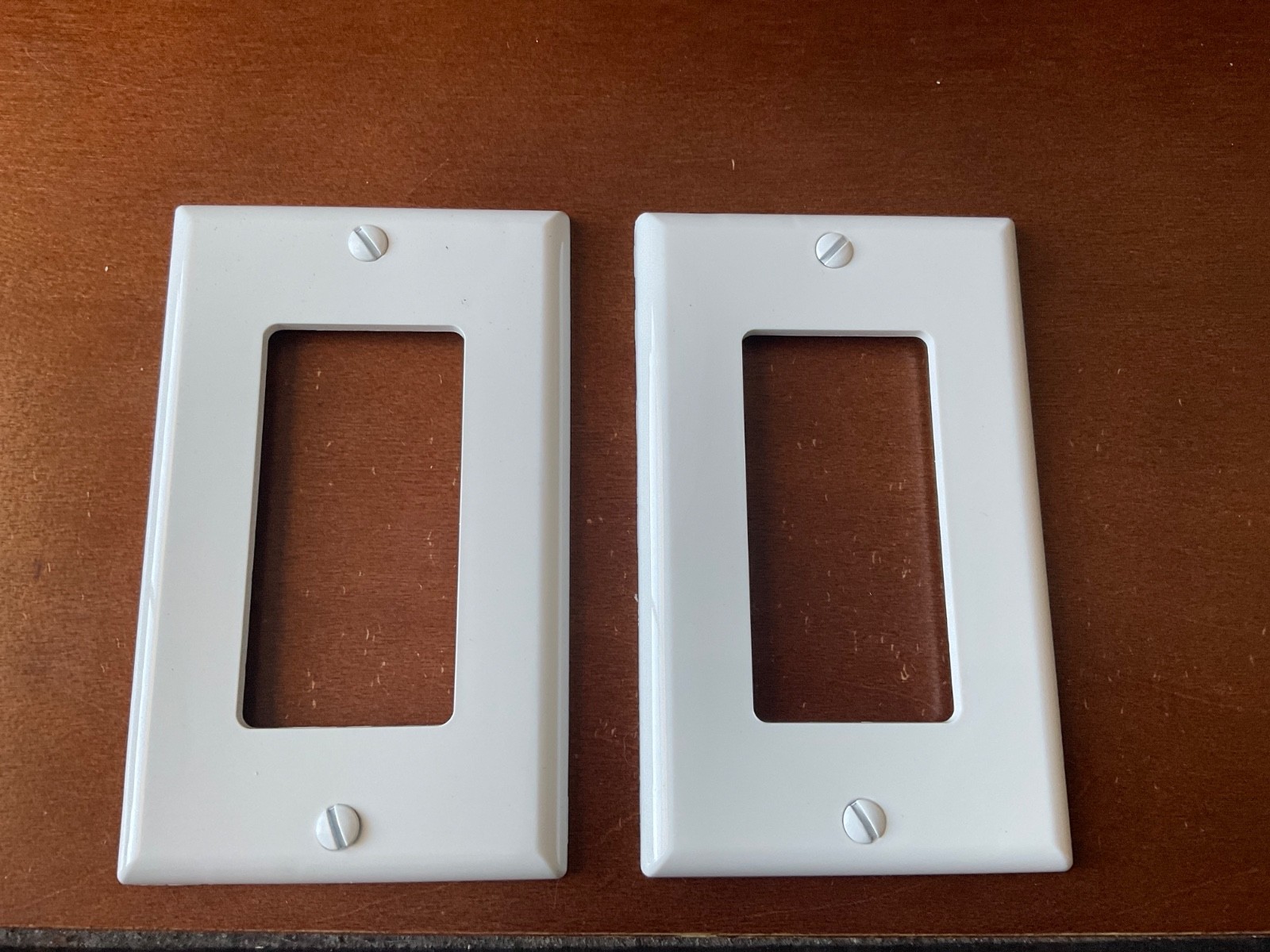 TWO Leviton White Wall Plate Nylon White USA Pack of 2 NEW 4.5″ x 2.75″ Fast Shi