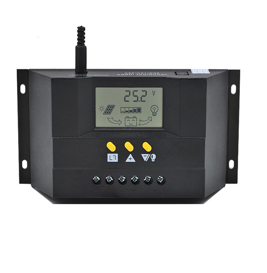 Solar Charge Controller 30A/50A/60A LCD Display 48V Battery Charger Regulator