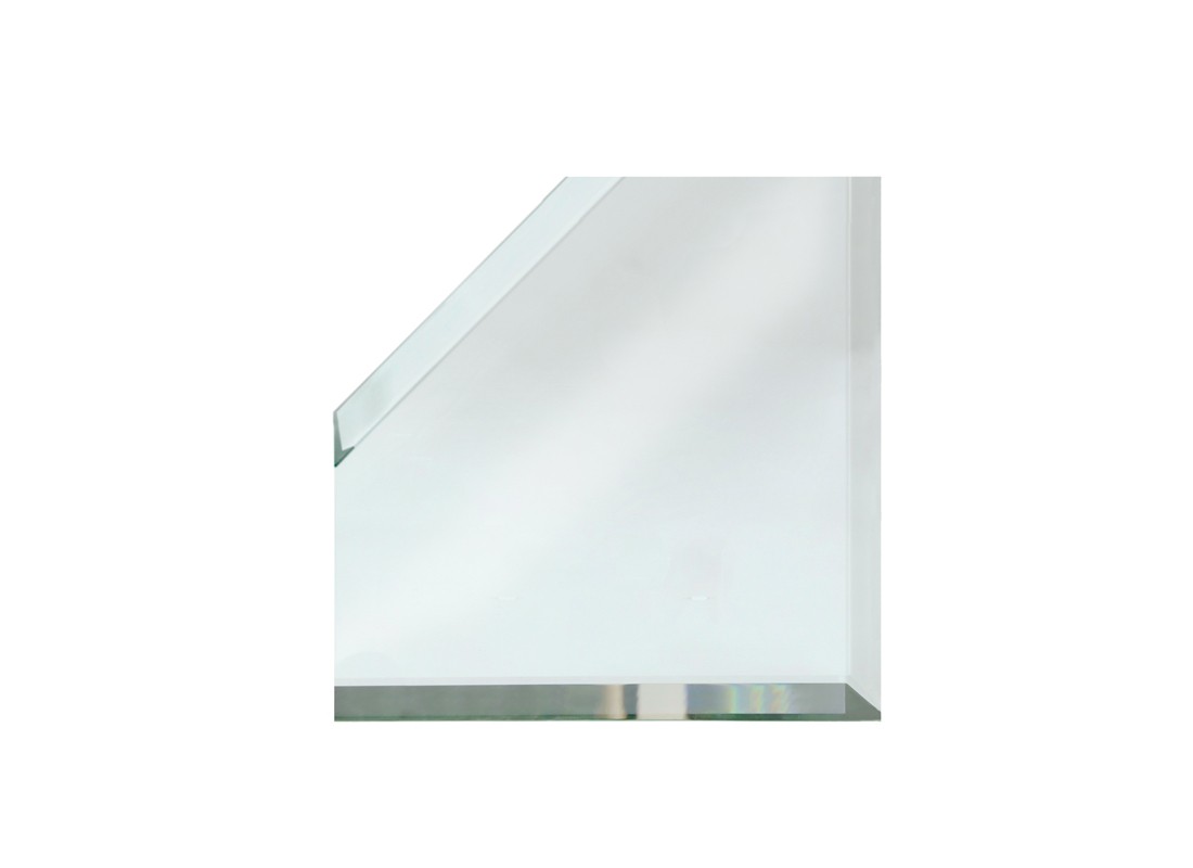 FHC BVM2M3 3″ Corner 3 Sides Beveled Mitered Clear Mirror Glass