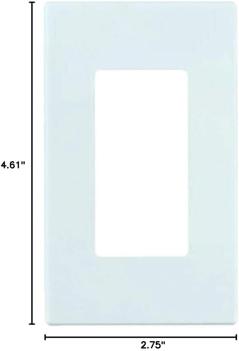 80301-SW Wallplatewhite