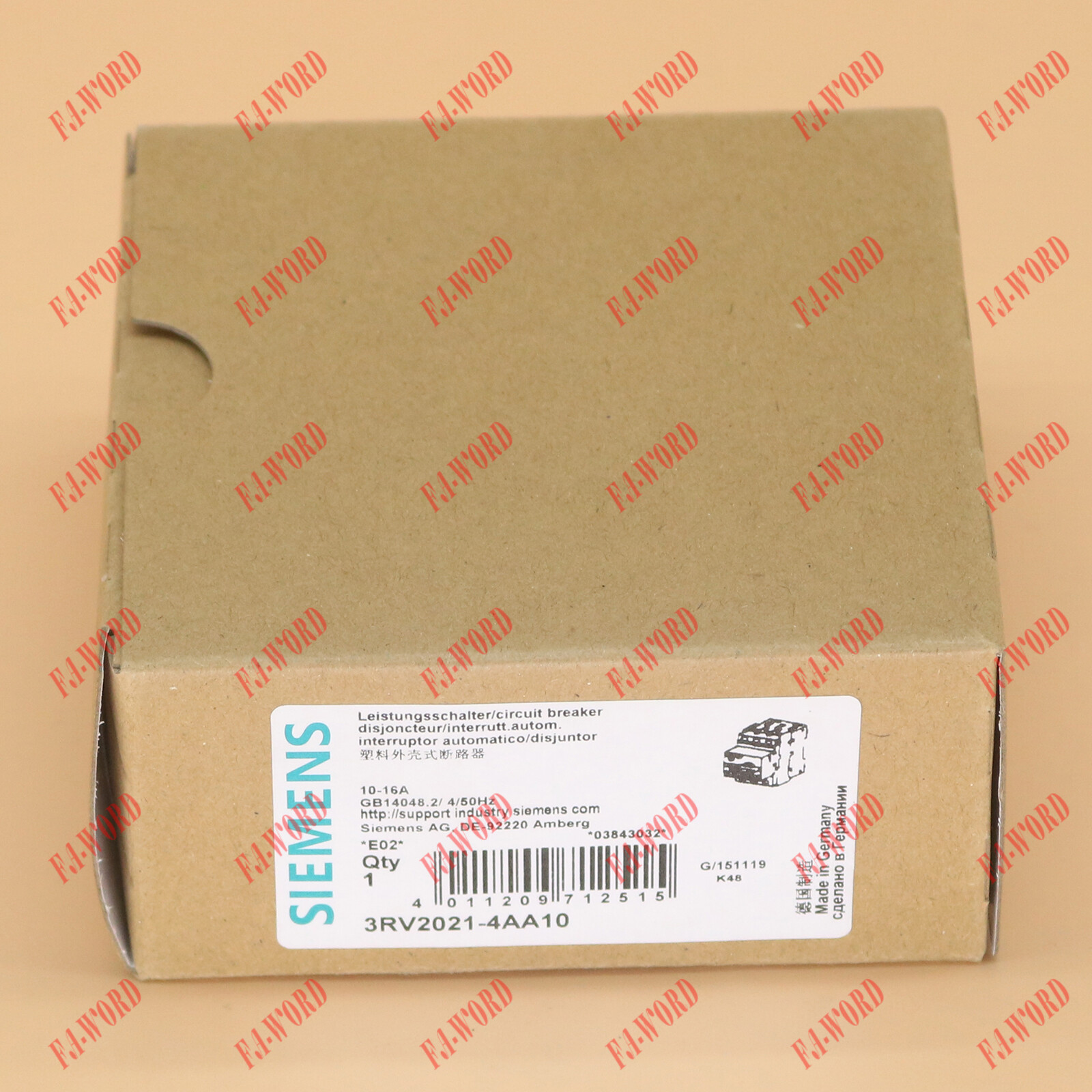 New in box Siemens breaker 3RV2021-4AA10 3RV2 021-4AA10 1 year warranty