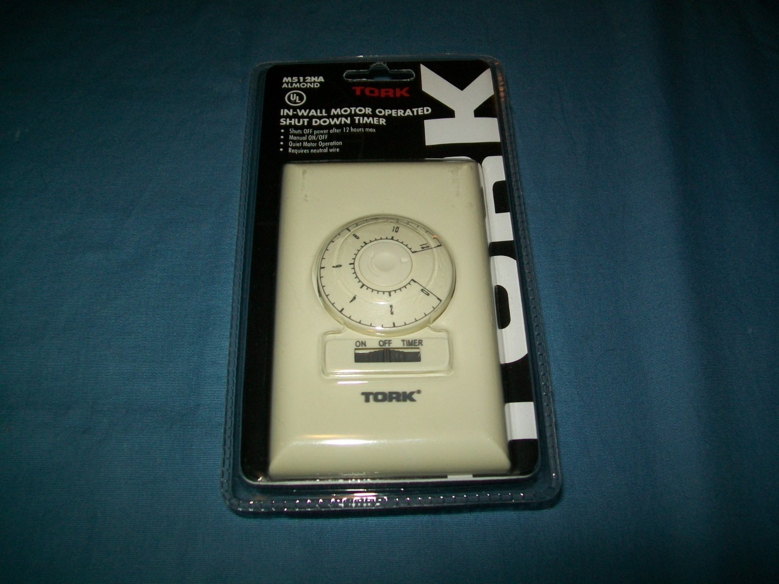 NEW Tork In-Wall Motor Operated 12 Hour Shut Down Timer – Almond M512HA