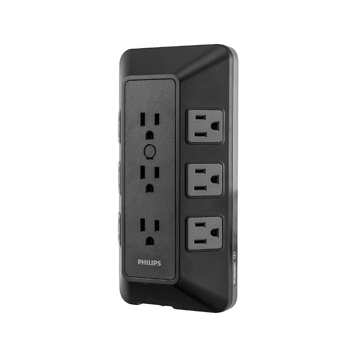 Philips 17-Outlet Surge Tap/Protector Combo Pack Black/Gray SPP9853B37