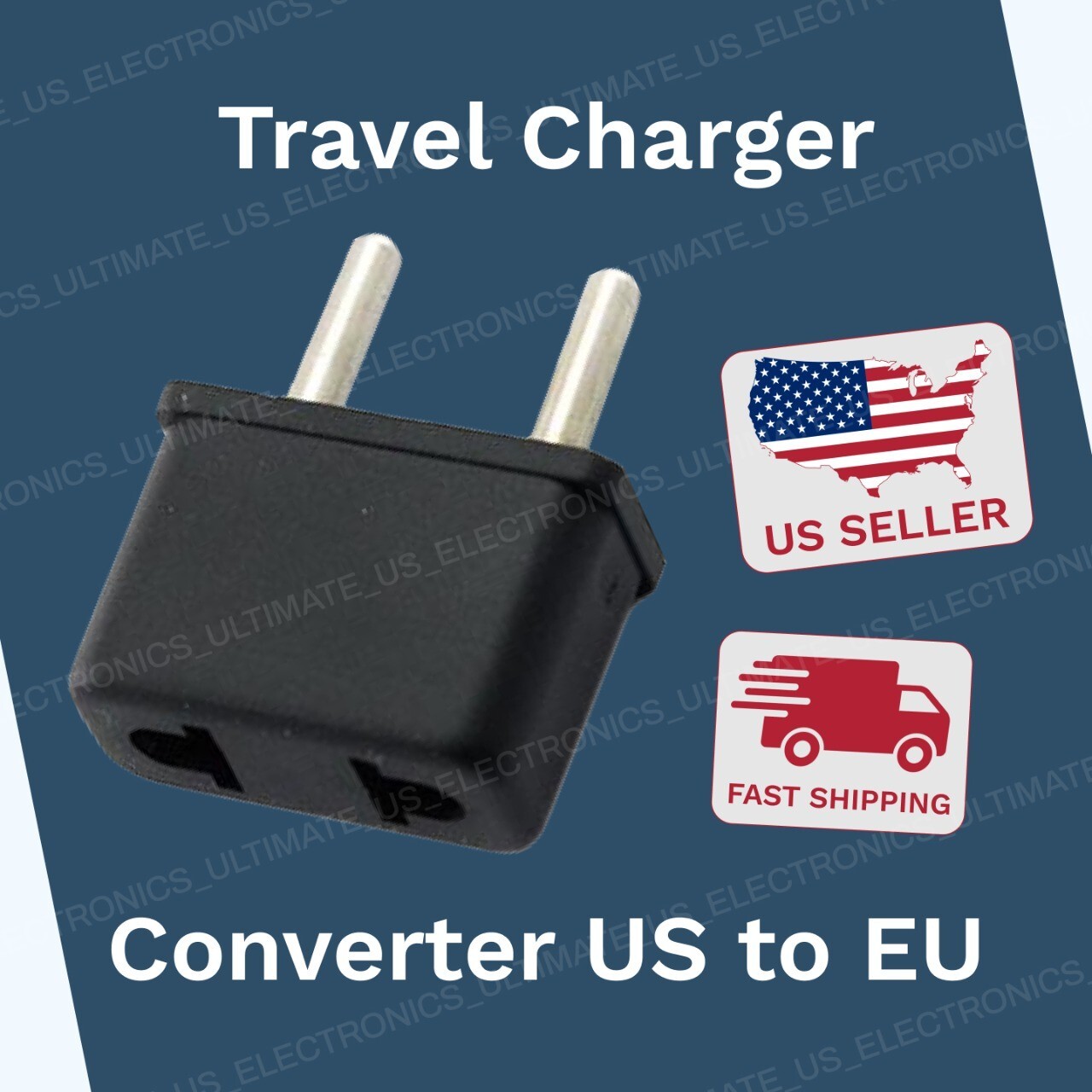 6 Travel Charger Converter US to EU/RU European Adapter Plug for Power Adapter