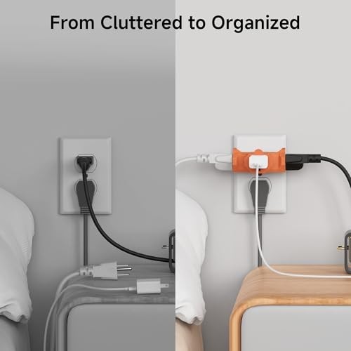 3 Way Plug Adapter 3 Prong Outlet Splitter 15A 1875W UL Listed 3 Pack