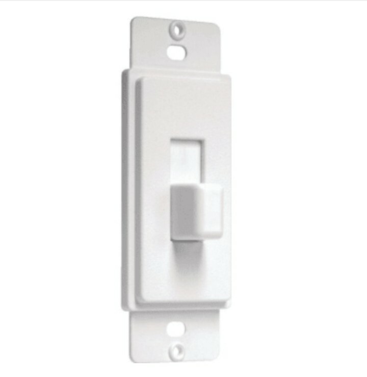 (2 pcs) TAYMAC MASQUE 1-Gang Toggle Switch Cover-Up Adapter AD70W (White)
