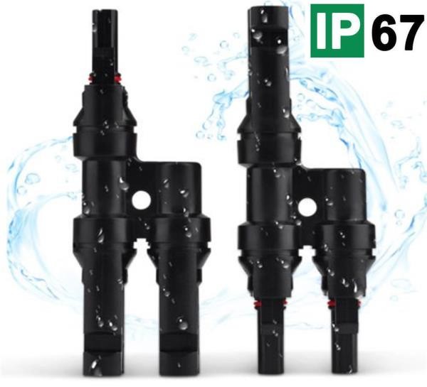 1-10 Pairs Solar Panel T Branch Connectors Cable Splitter Coupler Combiner ZX