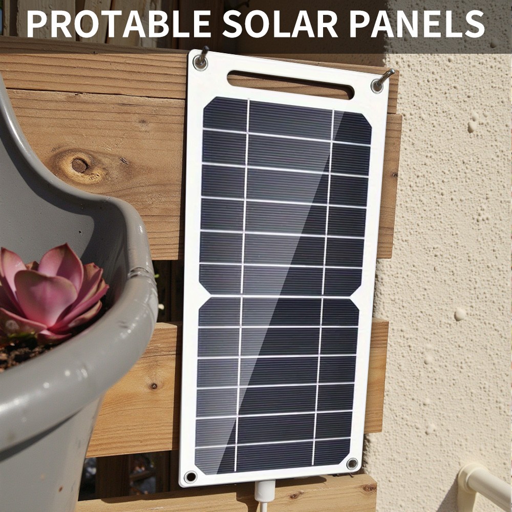 20W 5V Solar Panel Power Bank USB Phone Charger Outdoor Camping Hiking Travel
