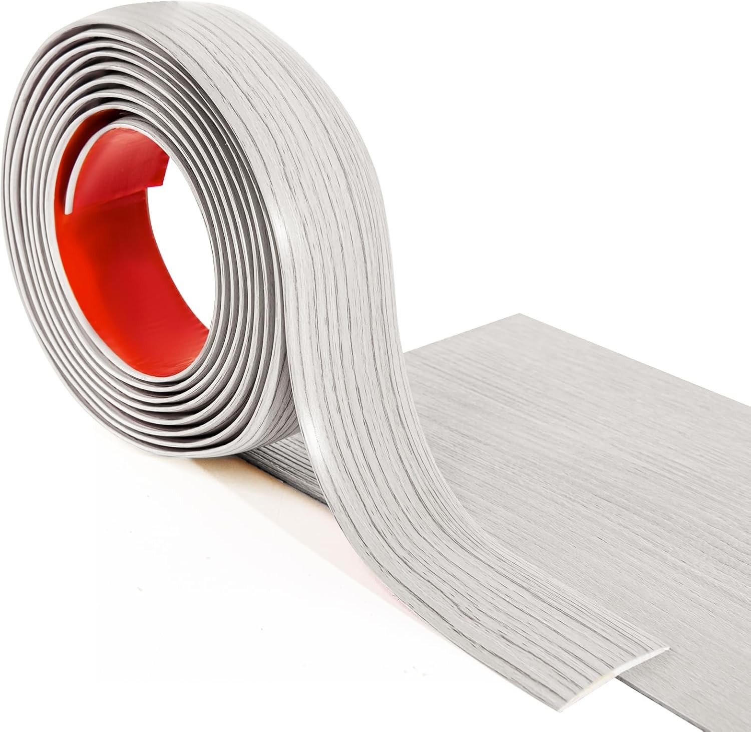 Elegant Self-Adhesive Vinyl Floor Transition Strip – 10FT, White-Washed Finish