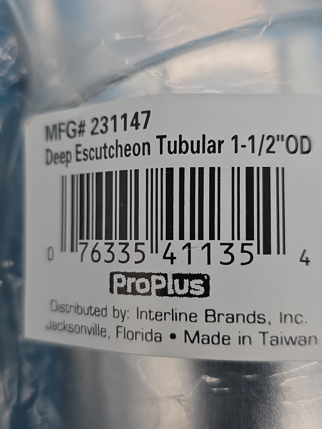 💥💥💥Proplus 1-1/2″ OD 1.7″ Deep Metal Escutcheon Tubular Two 5 Packs