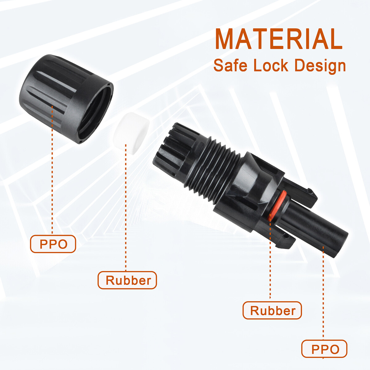 10/20/50/100/200 Pairs Male Female Solar Cable Connectors For DIY Solar Panel