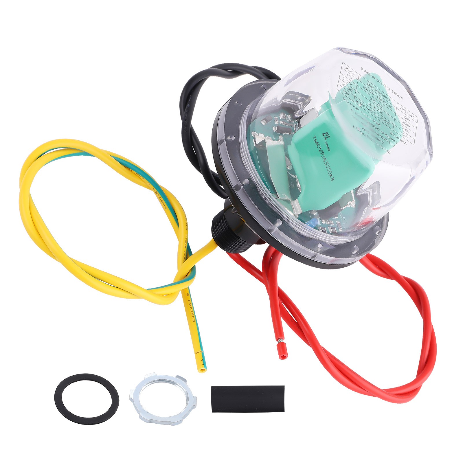 Surge Device 600VDC Electronics Surge Arrester Safe Guard for Home & Garden